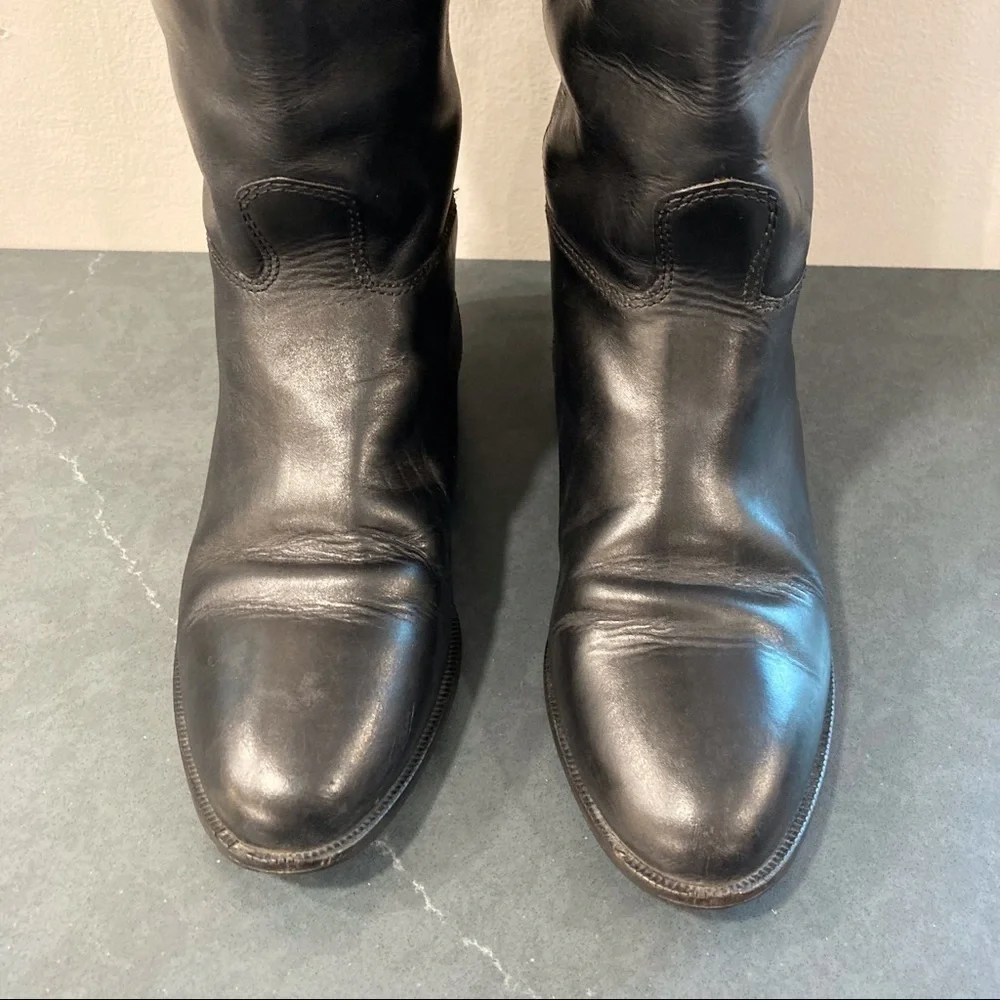 Calico sz 8 Blue Ribbon black leather riding boots